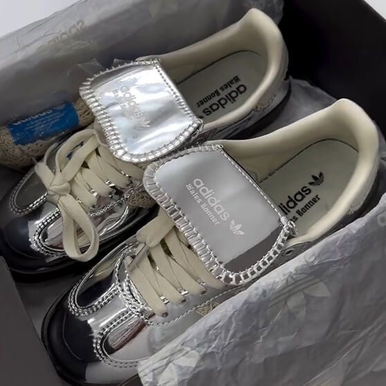 Adidas wales bonner metallic silver
