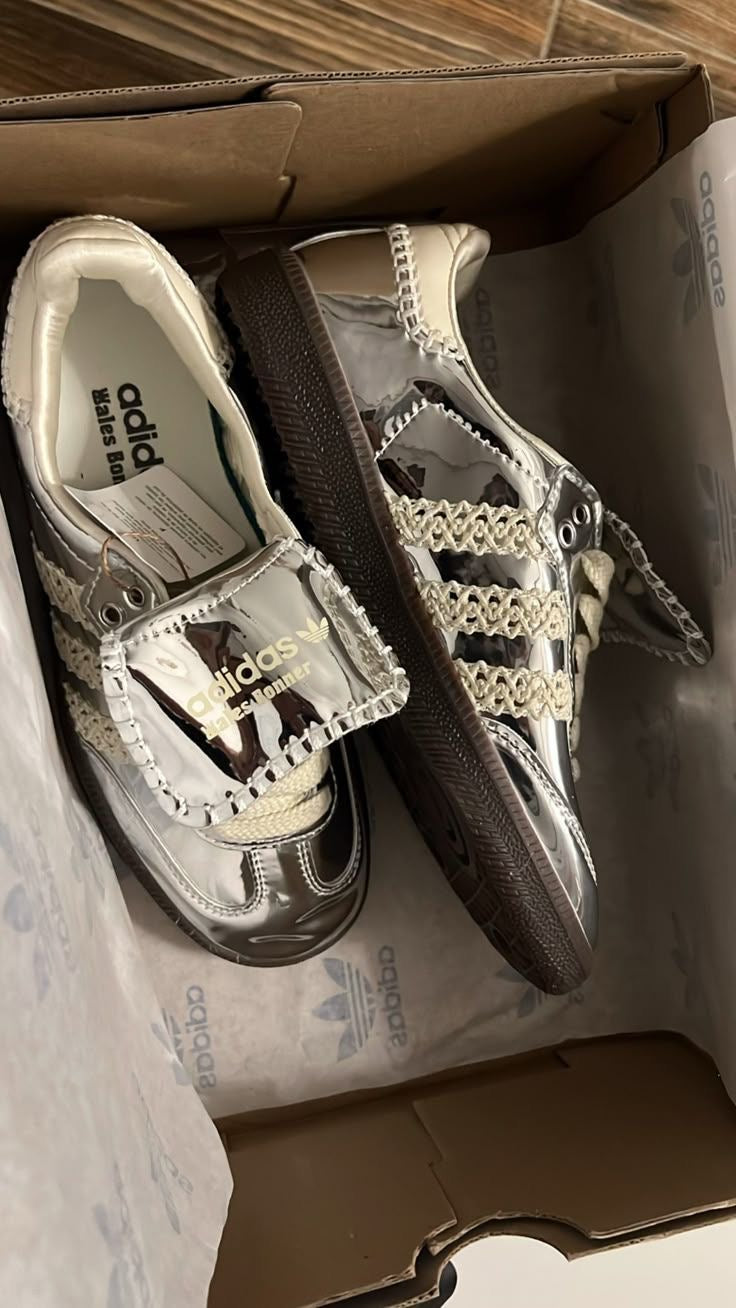 Adidas wales bonner metallic silver