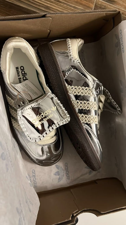 Adidas wales bonner metallic silver